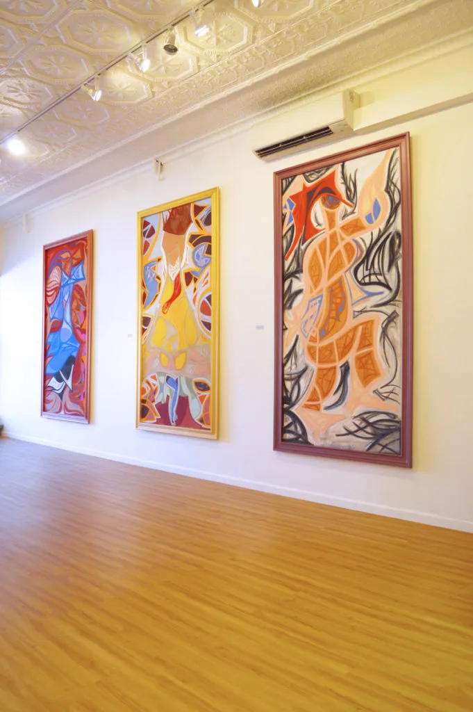 3 paintings by Ian James Roche at the Five Points Gallery Annex Exhibit